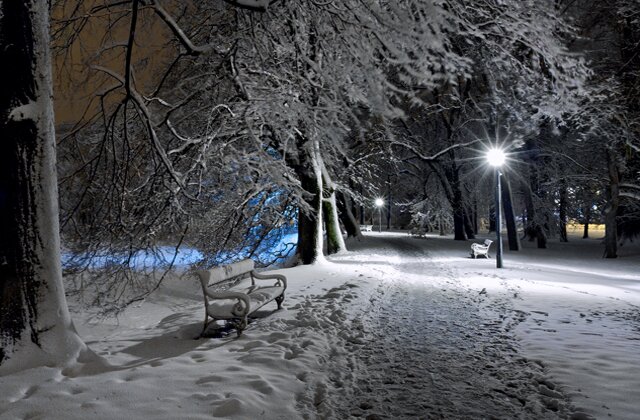 Cakovec Winter, Zrinski Nightscape Idlics Croatia Medimurje